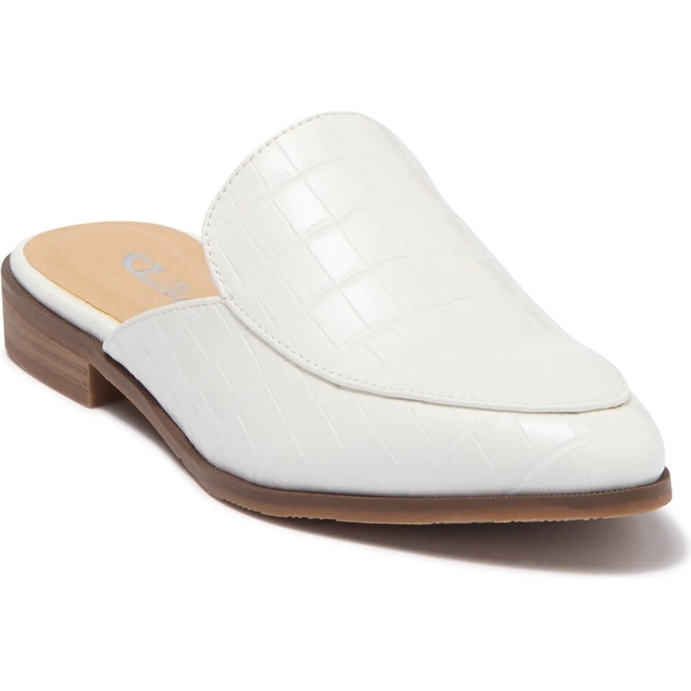 Chinese Laundry White Mules